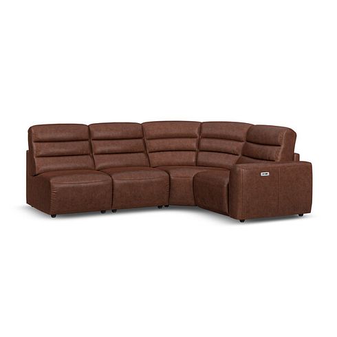 Cohen Group 5 ELectric Recliner in Virgo Chestnut Leather