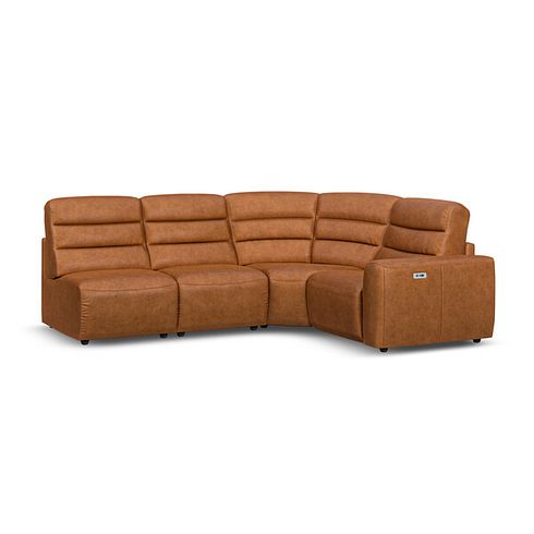 Cohen Group 5 ELectric Recliner in Virgo Cognac Leather