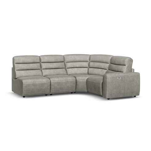 Cohen Group 5 ELectric Recliner in Virgo Platinum Leather