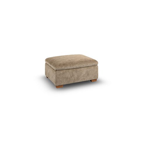 Cohen Storage Footstool in Dapple Taupe Fabric