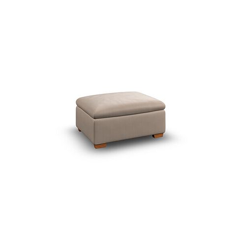 Cohen Storage Footstool in Virgo Buff Leather