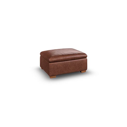 Cohen Storage Footstool in Virgo Chestnut Leather