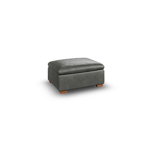 Cohen Storage Footstool in Virgo Lead Leather
