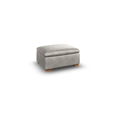 Cohen Storage Footstool in Virgo Platinum Leather