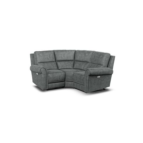 Colorado Electric Reclining Modular Group 1 in Miller Grey Fabric