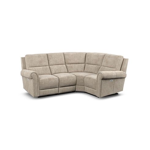 Colorado Electric Reclining Left Hand Modular Group 2 in Jetta Beige Fabric