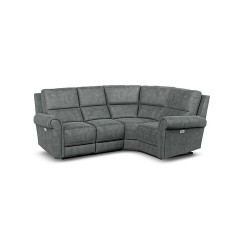 Colorado Electric Reclining Left Hand Modular Group 2 in Miller Grey Fabric