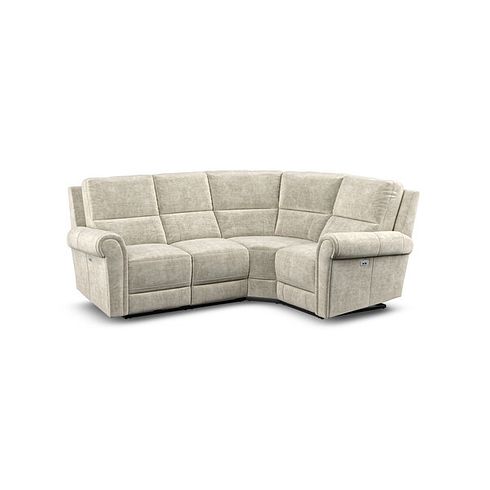 Colorado Electric Reclining Left Hand Modular Group 2 in Plush Beige Fabric