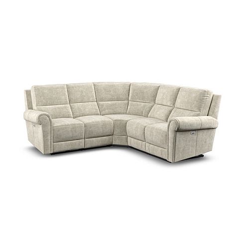 Colorado Electric Reclining Modular Group 3 in Plush Beige Fabric