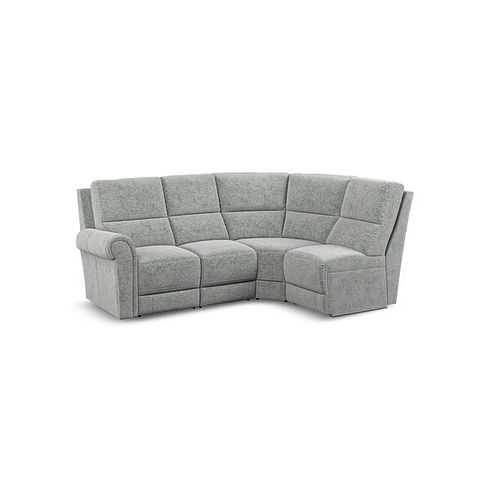 Colorado Electric Reclining Modular Group 4 in Hopsack Platinum Fabric