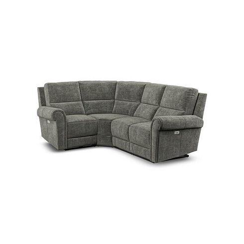 Colorado Electric Reclining Right Hand Modular Group 2 in Plush Charcoal Fabric