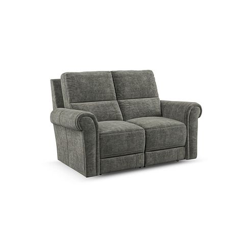 Colorado 2 Seater Sofa in Plush Charcoal Fabric