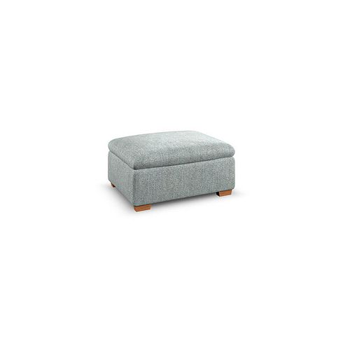 Colorado Storage Footstool in Santos Steel Fabric