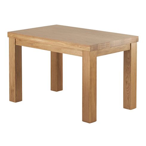 Contemporary Chunky 4ft x 2ft 6" Natural Solid Oak Dining Table