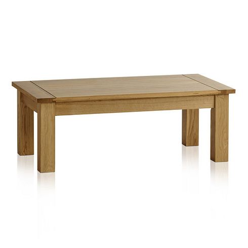 Contemporary Natural Solid Oak Coffee Table