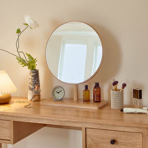 Corton Natural Oak Dressing Table Mirror