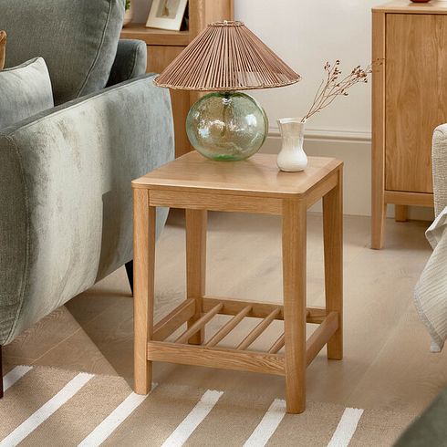 Corton Natural Oak Side Table