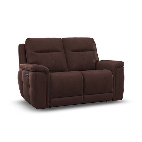 Dalton 2 Seater Electric Recliner Sofa in Chestnut Leather