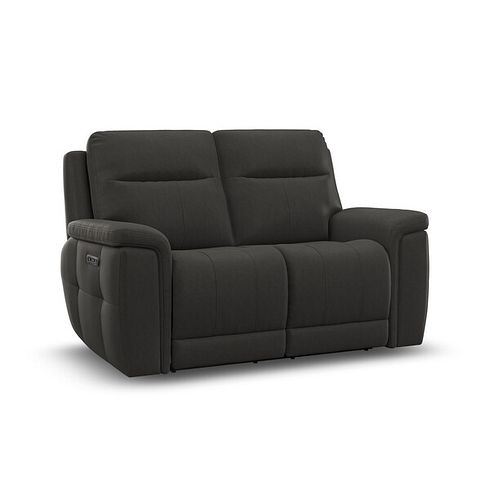 Dalton 2 Seater Electric Recliner Sofa in Storm Leather