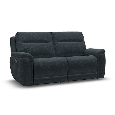 Dalton 3 Seater Electric Recliner Sofa with Power Headrests in Dexter Shadow Fabric