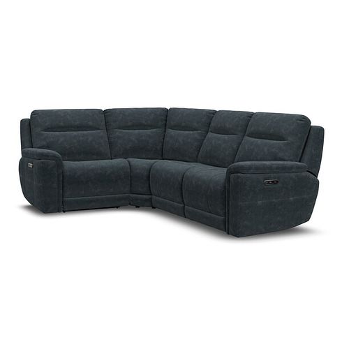Dalton Right Hand Corner Electric Recliner Sofa in Dexter Shadow Fabric