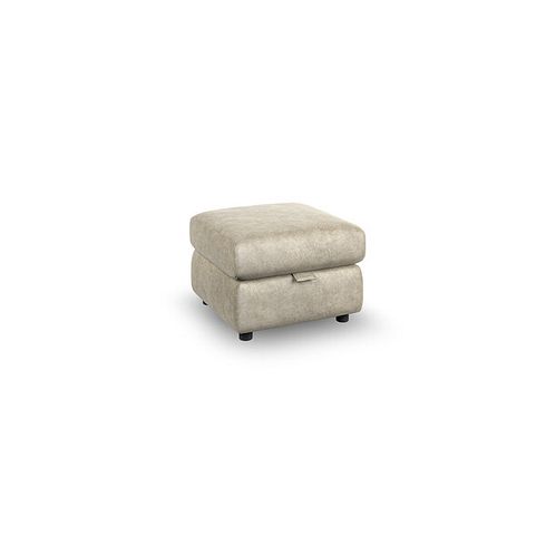 Dalton Storage Footstool in Marble Cream Fabric