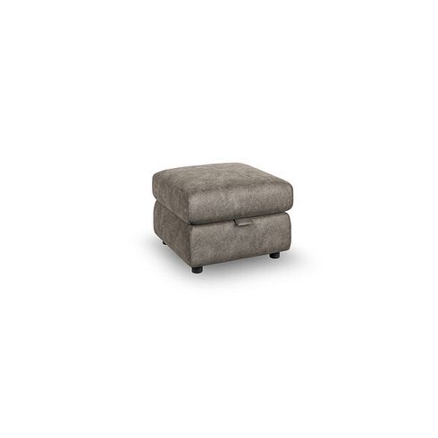 Dalton Storage Footstool in Marble Mink Fabric