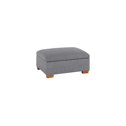 Eastbourne Storage Footstool in Santos Steel Fabric