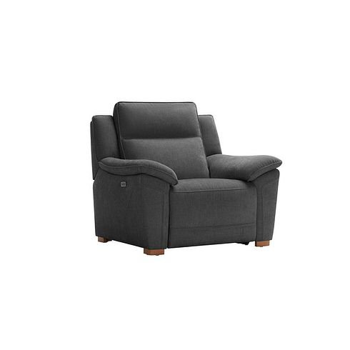 Dune Electric Recliner Armchair in Amigo Coal Fabric