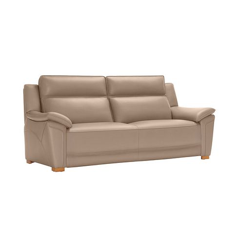 Dune 3 Seater Sofa in Pink Leather