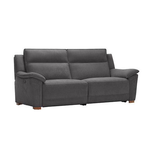 Dune 3 Seater Electric Recliner Sofa in Sense Dark Grey Fabric