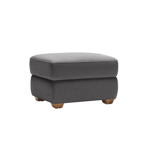 Dune Storage Footstool in Sense Dark Grey Fabric
