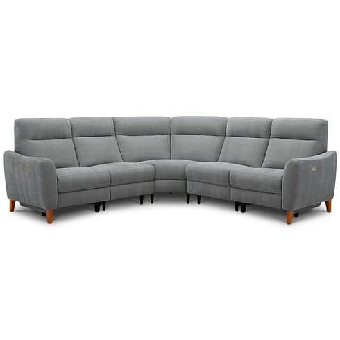 Dylan Large Corner Power Recliner Sofa in Amigo Granite Fabric