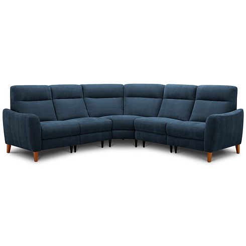 Dylan Large Corner Sofa in Amigo Navy Fabric