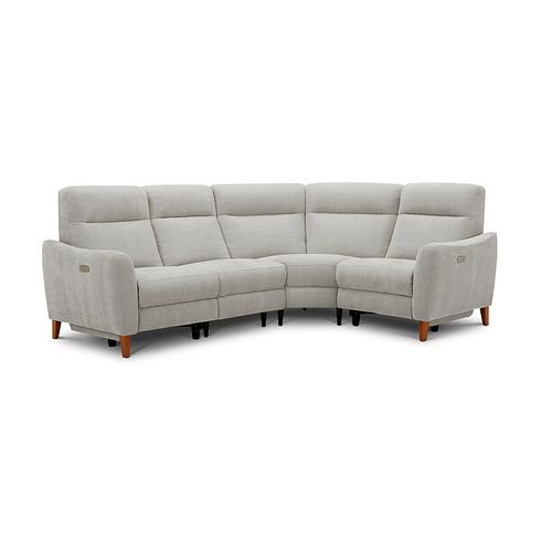 Dylan Left Hand Corner Power Recliner Sofa in Amigo Dove Fabric