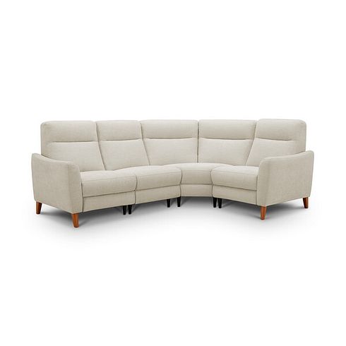 Dylan Left Hand Corner Sofa in Darwin Ivory Fabric