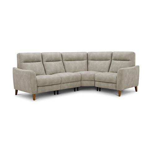 Dylan Left Hand Corner Sofa in Oxford Beige Fabric