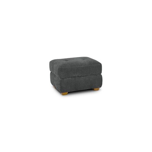 Dylan Storage Footstool in Darwin Charcoal Fabric
