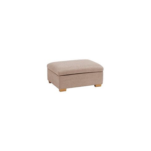 Eastbourne Storage Footstool - Plush Beige Fabric