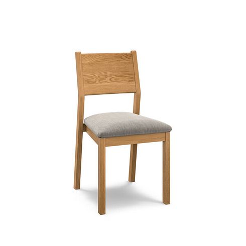 Ellison Natural Oak Chair with Verona Mocha Fabric Seat
