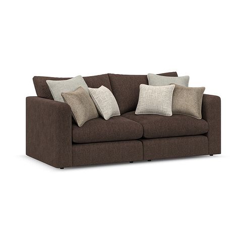 Elston 2 Seater Modular Sofa in Penny Cacao Fabric - Group 8