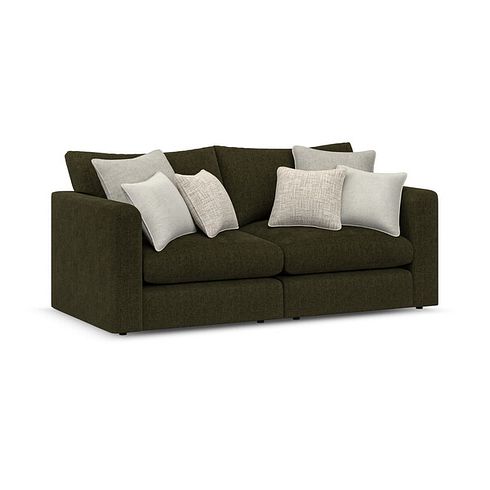 Elston 2 Seater Modular Sofa in Penny Forest Fabric - Group 8