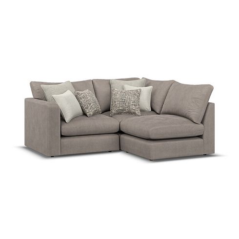 Elston 3 Seat Left Hand Modular Corner Sofa in Penny Clay Fabric - Group 6