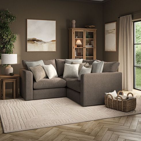 Elston 3 Seat Modular Corner Sofa in Penny Burrow Fabric - Group 1