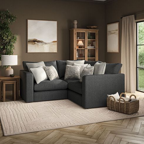 Elston 3 Seat Modular Corner Sofa in Penny Whisp Fabric - Group 1
