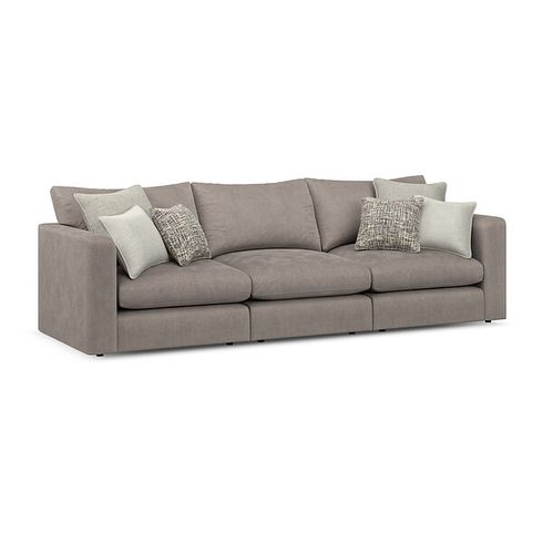 Elston 3 Seater Modular Sofa in Penny Clay Fabric - Group 9