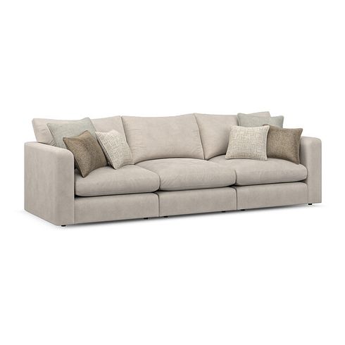 Elston 3 Seater Modular Sofa in Penny Dove Fabric - Group 9