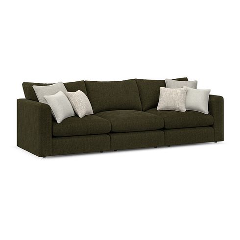 Elston 3 Seater Modular Sofa in Penny Forest Fabric - Group 9