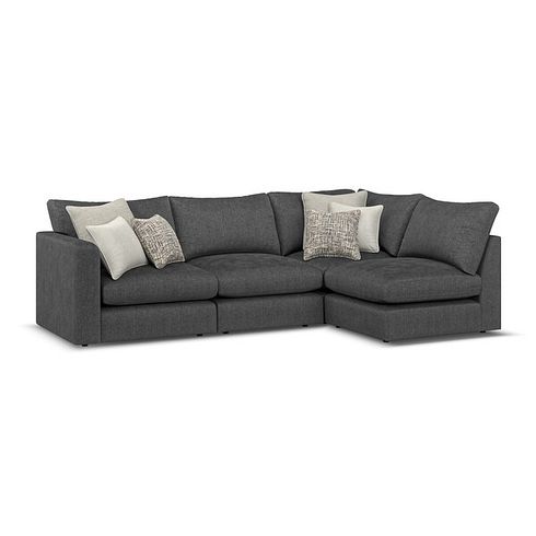 Elston 4 Seat Left Hand Modular Corner Sofa in Penny Whisp Fabric - Group 4
