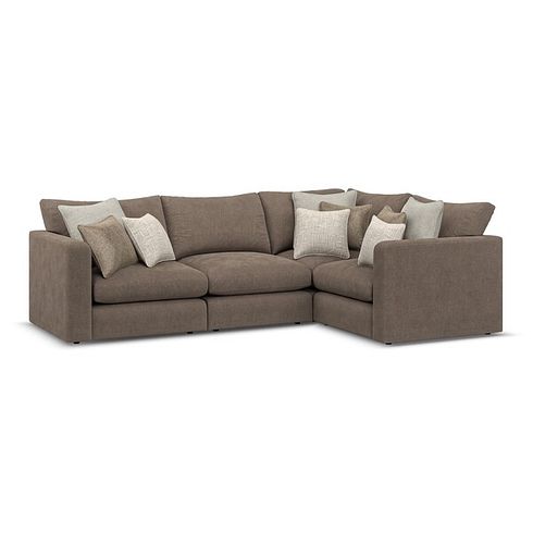 Elston 4 Seat Modular Left Hand Corner Sofa in Penny Burrow Fabric - Group 2